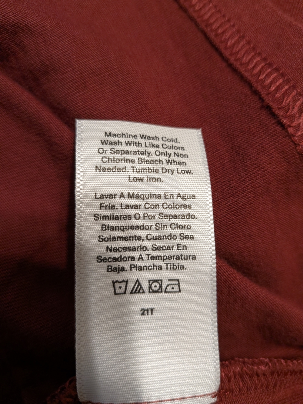 fielder Maroon Pocket T-Shirt Men's Casual Crew - Picture 7 of 7